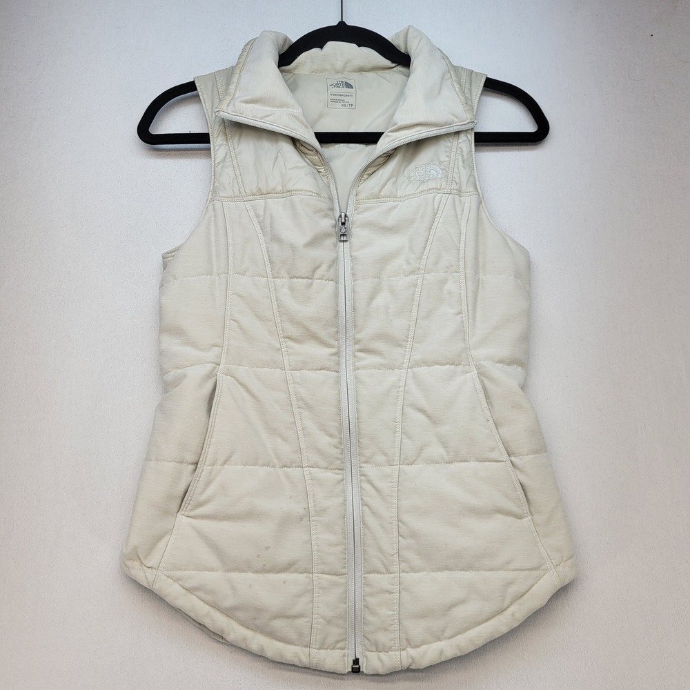 The North Face Mashup Vest Womens XS Cream White Quilted‎ Insulated NF0A2THC